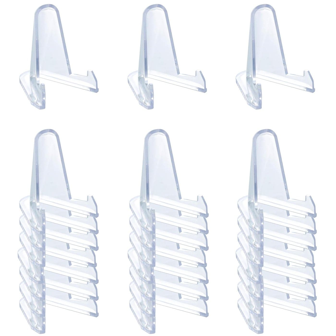 24 Packs Thickened edition 23 Inch Acrylic Card stands Card Holder Display StandCoin Display stand for Display Magnetic Card HolderChallenge Medals Baseball Cards Sports Cards Trading Cards
