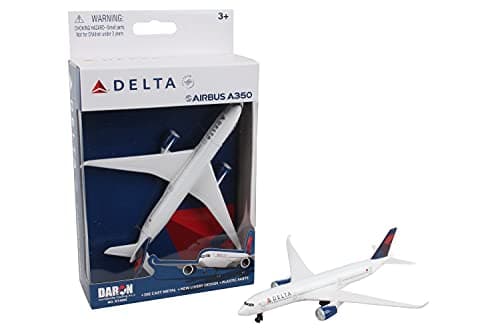 Daron Toy Airplane Delta Air Lines Airbus A350 DieCast Metal Model Airplane Toy with Plastic Parts for Kids Ages 3