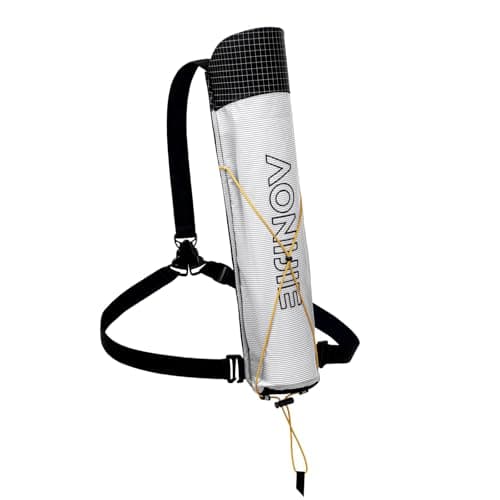 AONIJIE Trekking Pole Pouch Waterproof Hiking Poles Storage Bag for Backpacks & Running Vests Lightweight (White and Black, One Size)