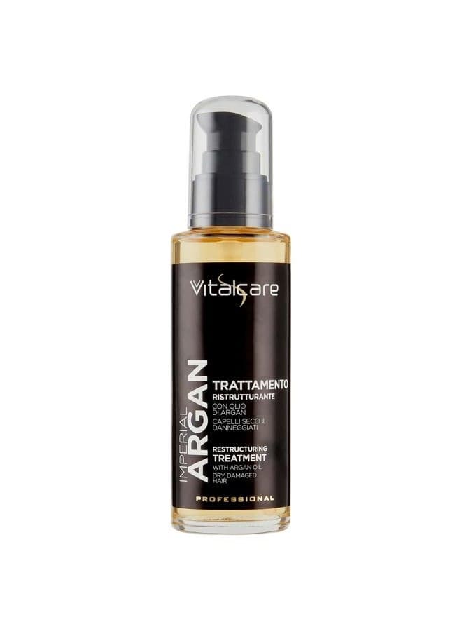 Imperial Argan - Restructuring Hair Treatment with Argan Oil, Flaxseed Oil, Oil Complex for Dry and Damaged Hair, 100 ml