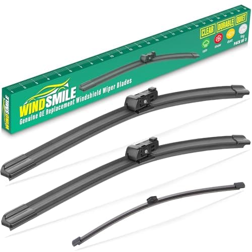 26" 20" 16" Windshield Wiper Blades Replacement for Audi Q8 SQ8 RS Q8 2019 2020 2021 2022 2023 Premium All Weather Front Rear Wipers Set - OEM Quality (Pack of 3)