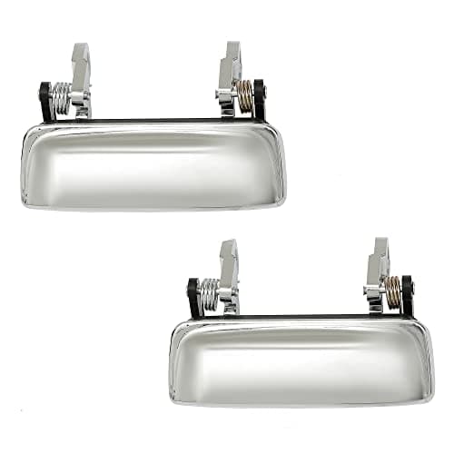 All Metal Exterior Door Handle Set Chrome, Compatible with 1998-2011 Ford Ranger, 2001-2010 Mazda B2300 B3000 B4000, Outside Front Left Driver & Right Passenger | Replaces# 2L5Z1022404BAA MA1310118