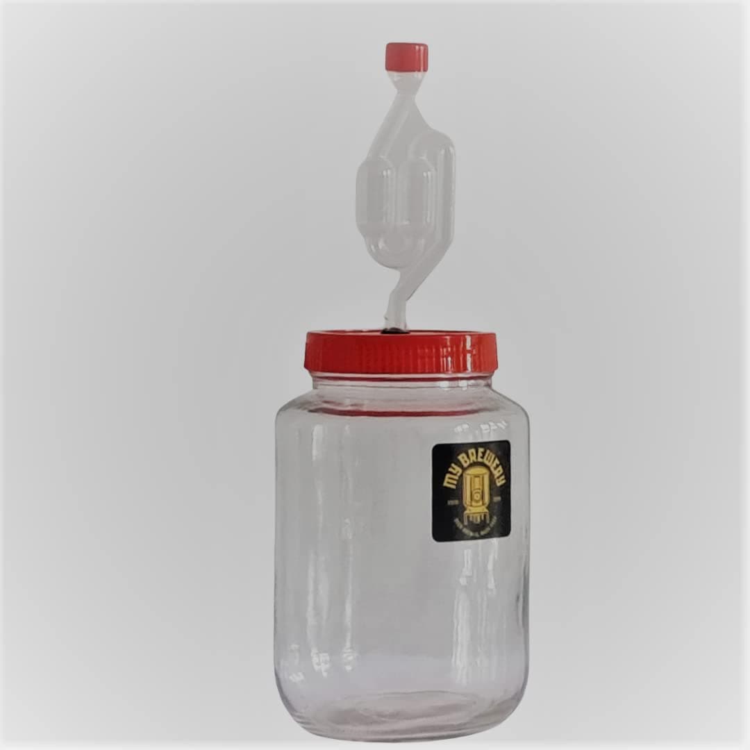MyBrewery 3000ml Glass Fermenter with Airlock and Grommet AIRTIGHT for fermentation 3 Litre