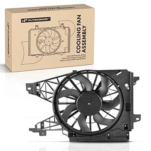 A-Premium Engine Radiator Cooling Fan Assembly Compatible with Select Chevrolet & Cadillac Models - Corvette 2005-2013, XLR 2005-2009 - Replace# 15819952, 15232673