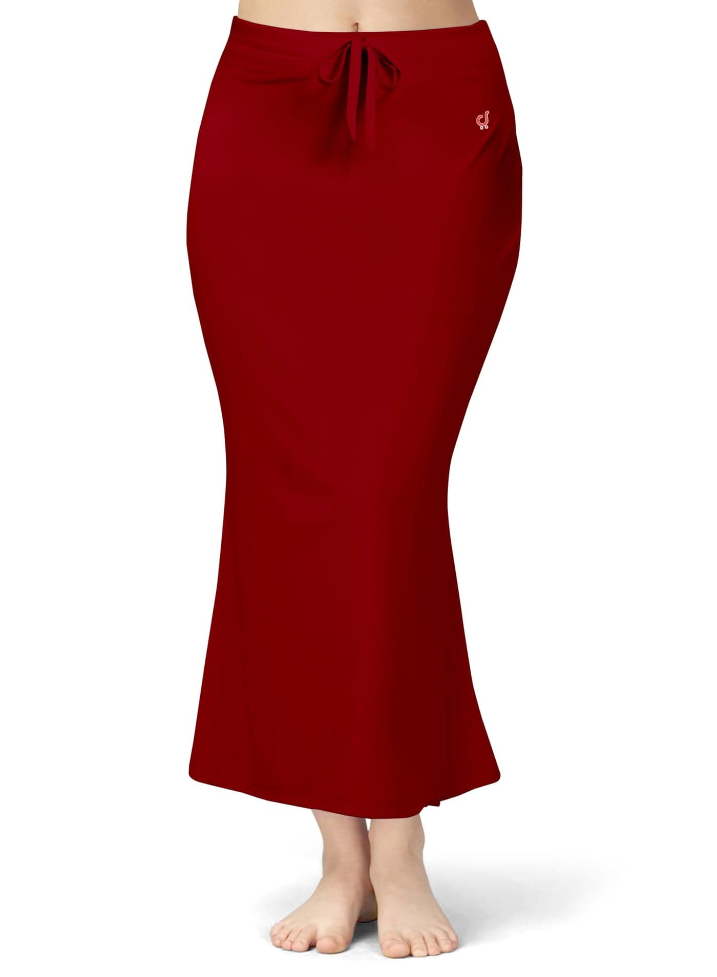 TRENDMALLS Women's Polyester Spandex Stretchable Fish Cut Saree Shapewear Petticoat for Women, Cotton Blended, Skirts for Women, Saree Shaper Red