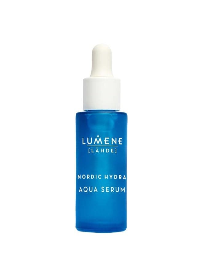 Nordic Hydra Arctic Dew Quenching Aqua Face Serum - Pure Concentrated Skin Hydration + Arctic Spring Water for Lasting Dewy Skin - Nordic Red Algae + Hyaluronic Acid Hydrating Serum (1 fl oz)