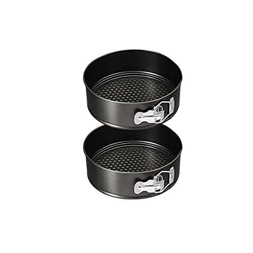 Starlinks Cake Mould Non Stick Spring Form Pan Set Baking Tray Removable Cake Mould Round Shape 2 Pcs Size1822cm Height65cm Weight 530 GMS