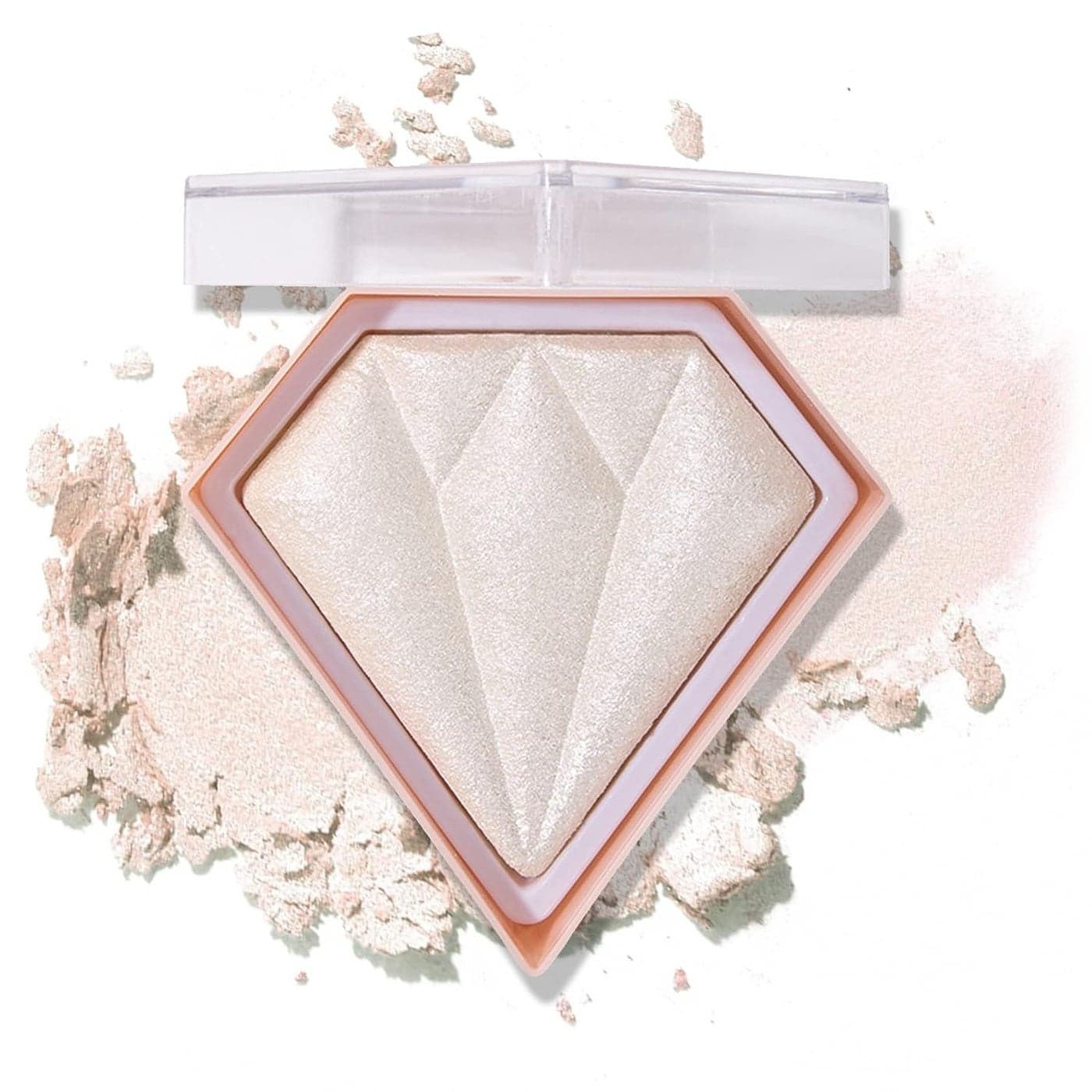 Face White Highlighter Makeup Palette Shimmer Contour Powder Waterproof LongLasting Brightens Face Complexion Contour Illuminator Highlighters Blush Powder Makeup Palette 01 Pearl White