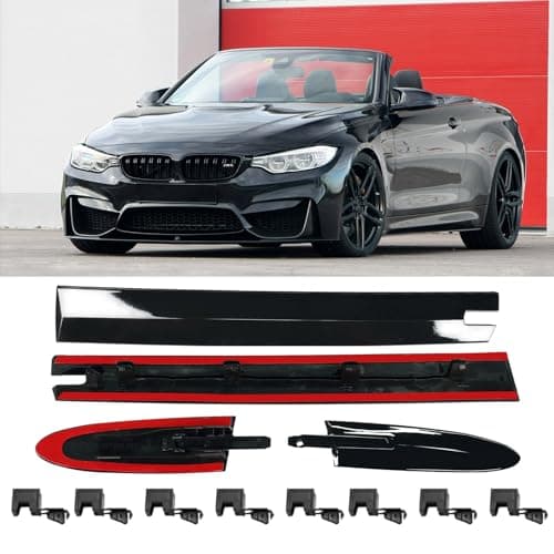 Jaronx Compatible with BMW Convertible Roof Hinge Cover (Black Sapphire) 3' E93 2006-2011,4' F33/M4 F83 2014-2019,4PCS Left&Right Top Roof Molding Cover 54377184037 54377184038 54377184047 54377184048