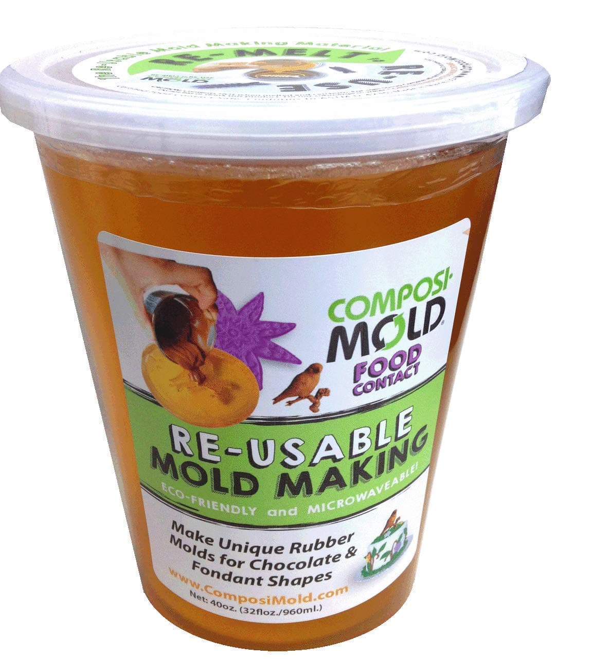 ComposiMold Food Contact Safe 40 Ounce Reusable Molding Material Reheat To Reuse