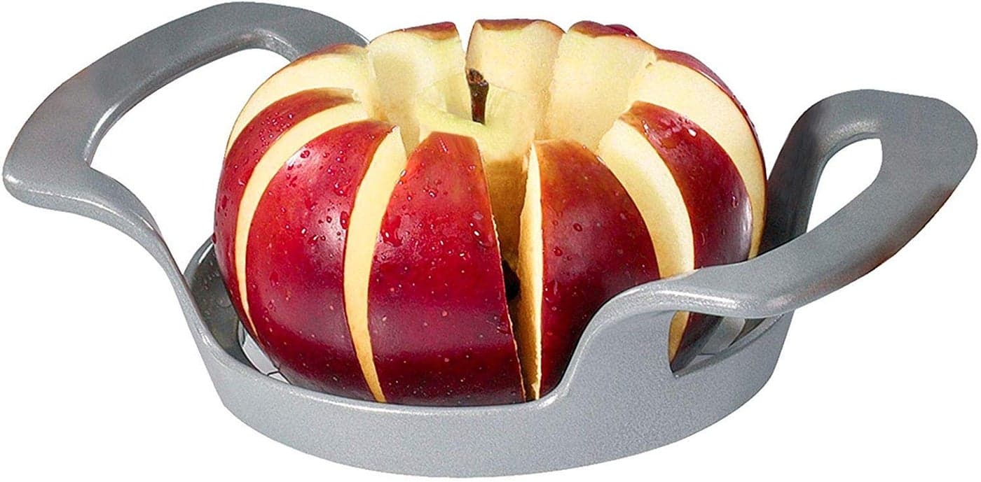 Westmark Apple Slicer Cuts 10 Even Slices Easy to use Apple Corer Made of Coated Aluminum and Stainless Steel Blades Save time multiple slices at once Good for your Healthy Snacks