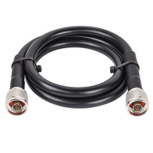 MOOKEERF KMR400 N Cable 3FT N Male to N Male Ultra Low Loss KMR400 Coaxial Cable 50ohm for Antenna,WiFi Router,Signal Booster, Amplifier
