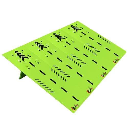 RC Car Jump Ramp Takeoff Board RC Ramp for Jumping Stunt Playset for 112 114 116 118 124 Remote Control Model Car 4 Boards Green