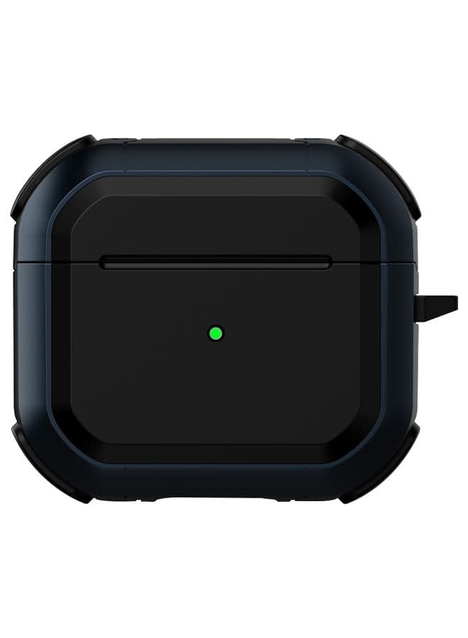 Case Cover Wireless Earphones Shockproof Thunder Mecha TPU Protective Case For AirPods 3 Blue
