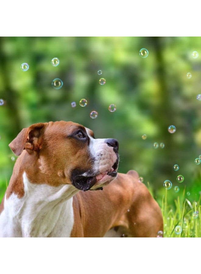Pet Qwerks Incredibubbles Interactive Pet Toys - Long Lasting Edible Bubbles for Dogs & Cats - Peanut Butter Flavor - 38 ML, All Breed Sizes
