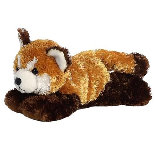 Aurora Adorable Mini Flopsie Red Panda Stuffed Animal Mini Companions Ready for Playful Adventures for Kids All Ages Toddlers Adults and Families Orange 8 Inches