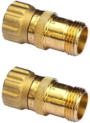 15 psi Water Pressure Reducer Regulator for Drip Tape 34 inch Hose Thread 125 psi Max Inlet Pressure Leadfree Brass Low Flow Rate Qty 2