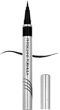Physicians Formula Eye Booster Waterproof UltraFine Liquid Eyeliner UltraPrecise Liquid Eyeliner Easy to Apply with Waterproof Complex LashConditioning Serum and Peptides Blackest Black