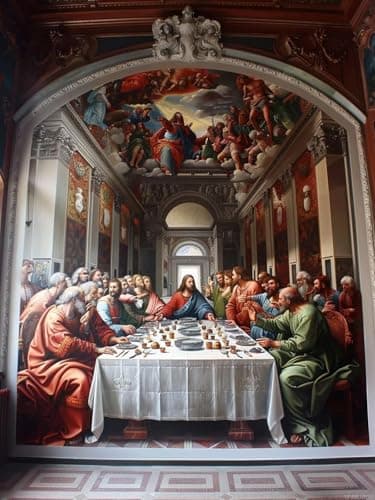 DIY Diamond Painting Last Supper Diamond Art Kits for Adults, Party Diamond Art Paintings Kits, Round Drill Diamond Painting Kits for Adults, 5D Gem Art Crafts Kits, Hobbies for Women 12x16inch