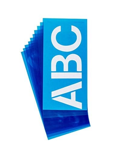 Westcott LetterCraft Stencil, Helvetica Font, 3-Inch Characters (SH3-C/15833)