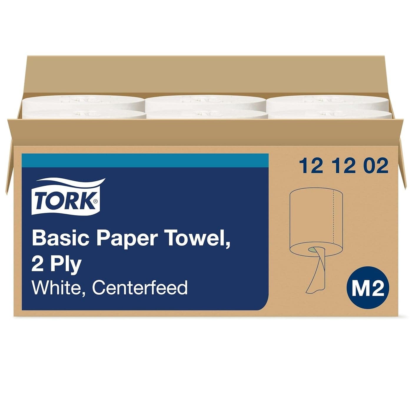 Tork Centerfeed Paper Towel White M2 High Absorbency 6 x 610 Sheets 121202