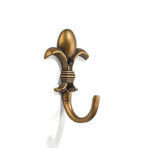 khtumeware 5 Packs 3 inch Antique Brass Heavy Duty Door Hanger Towel Robe Clothes Cabinet Closet Towel Hooks Bathroom Coat Robe Wall Hook for Bathroom Bedroom Kitchen Hotel mudroom Hooks
