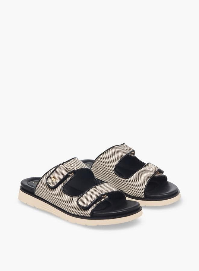 Women Weave Textured Slip-On Comfort Sandals — 39