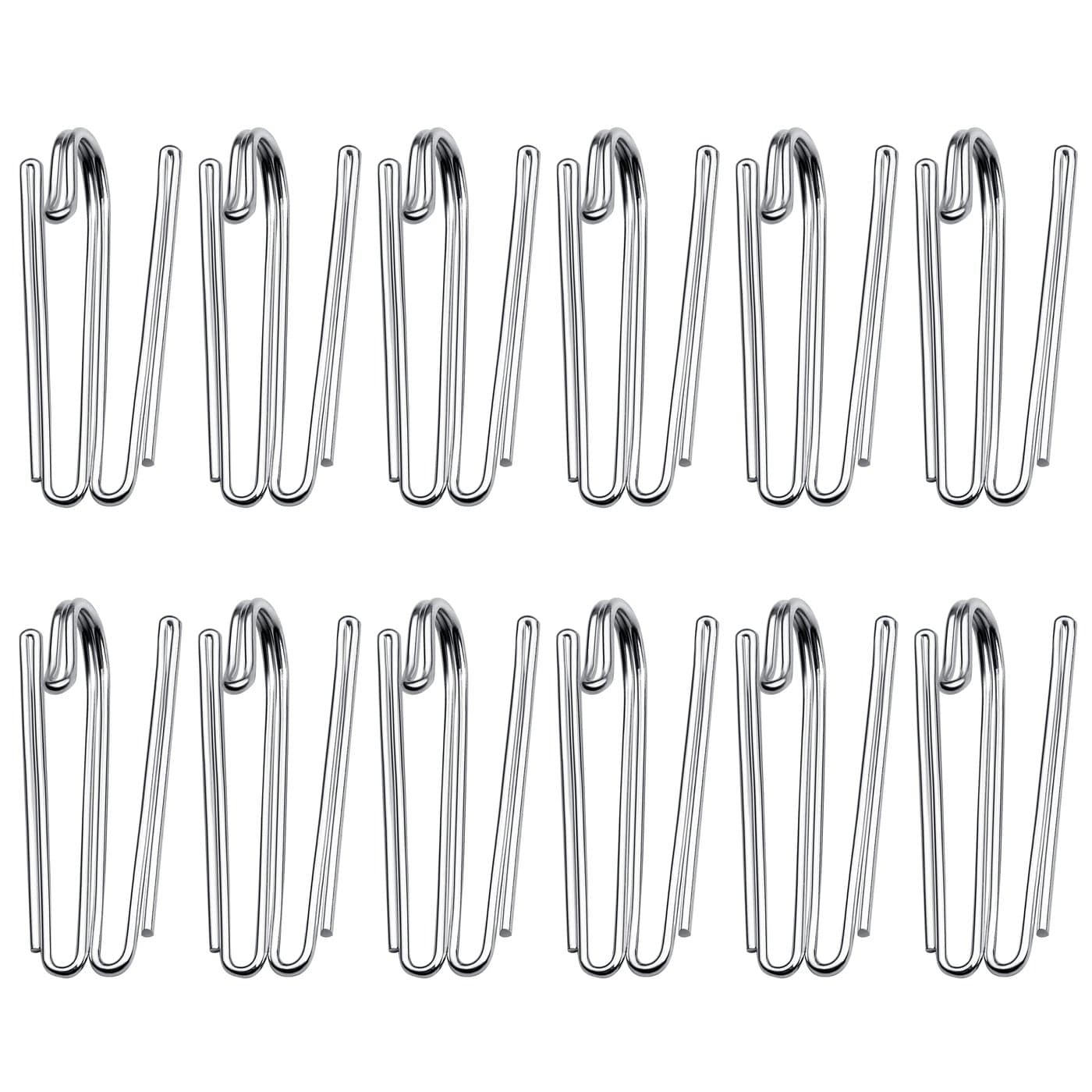 Metal Curtain Hooks Pinch Pleat Header Tape Pins Heavy Duty Deep Prong Hooks20 Pack