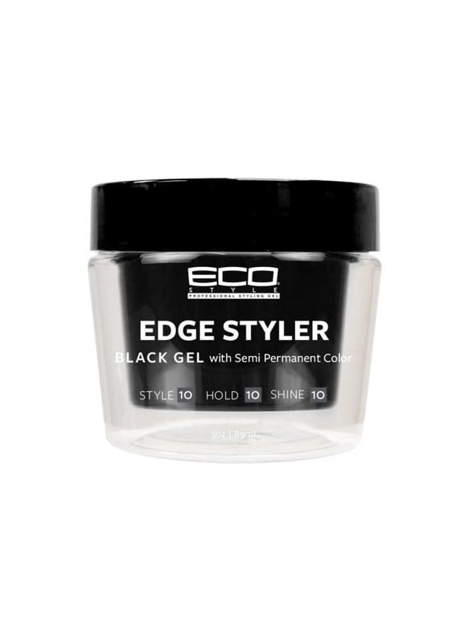 Styler Ecoco Eco Pomade Black Gel With Semi Permanent Color Strong Hold 3 oz