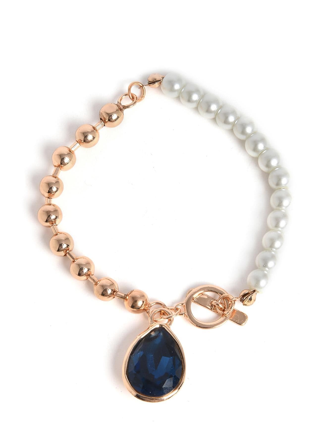 White Pearls Link Artificial Bracelet Jewellery
