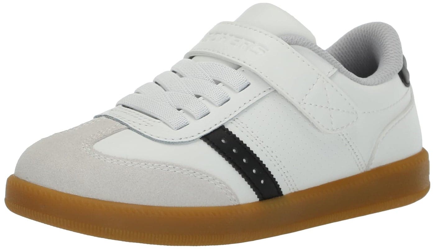 Skechers Kids Boy's Zinger Street Sneaker, White/Black, 6 Big Kid