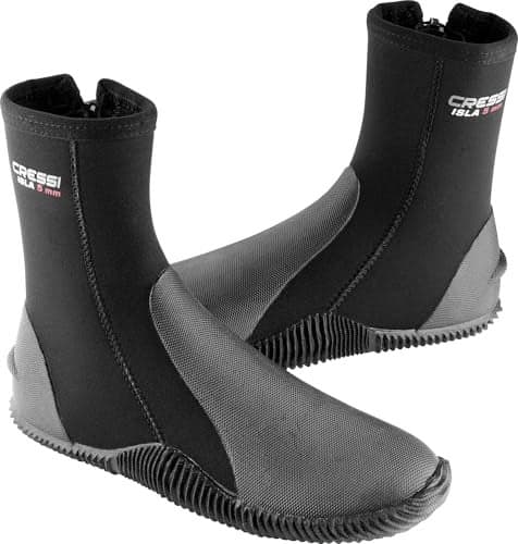 Cressi unisex adult 5mm Thickness diving boots BlackBlack 11 US Man US Lady 12