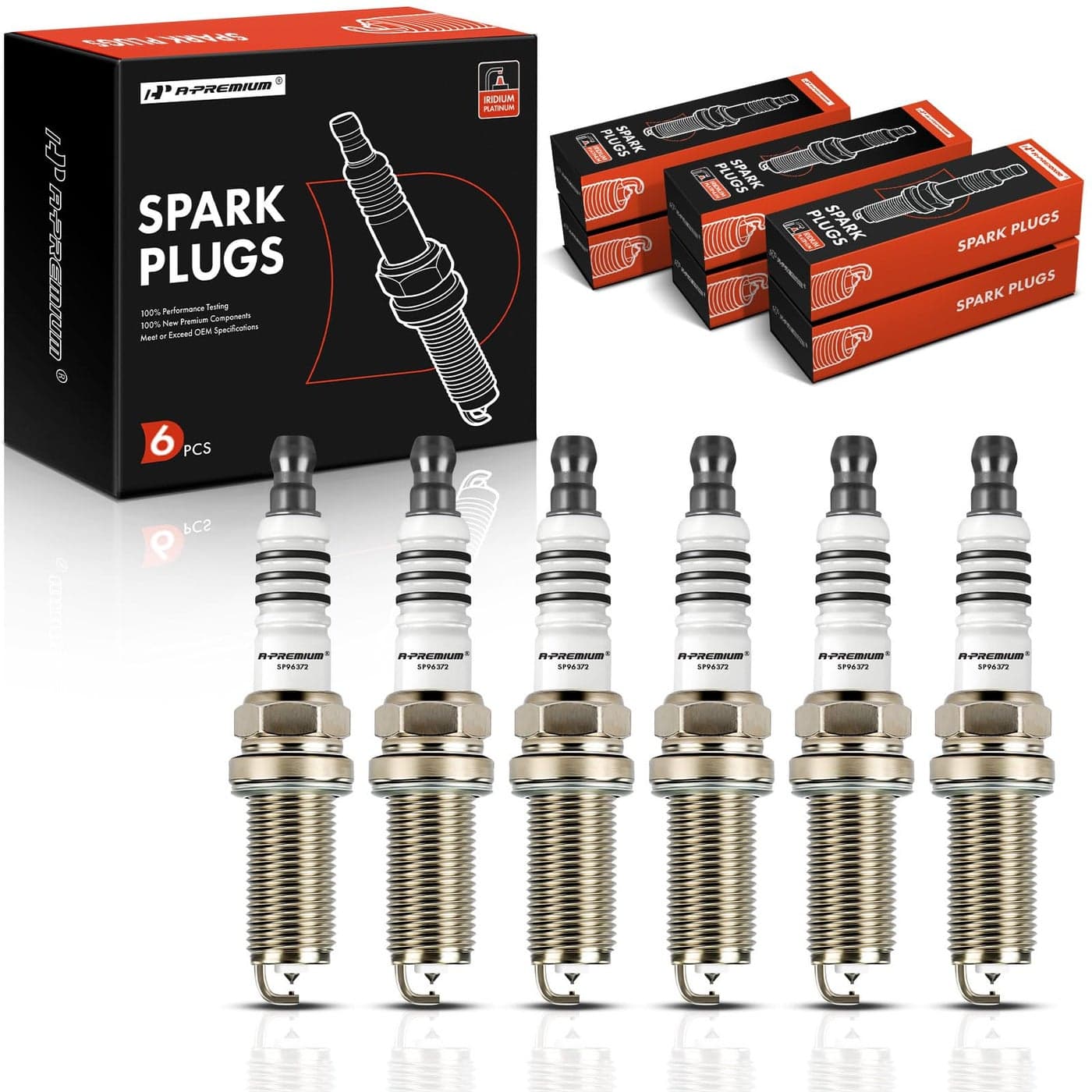 APremium Iridium Platinum Spark Plugs Compatible with Maserati Ghibli 20142020 Levante 20172020 Quattroporte 20142018 30L Pack of 6