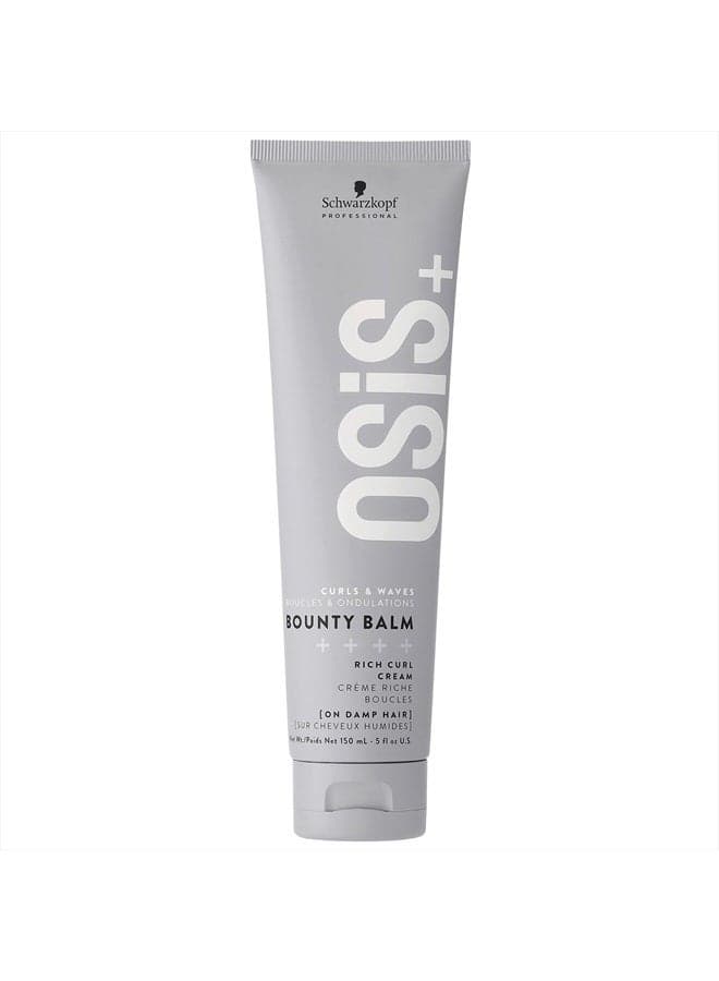 Bounty Balm Rich Curl Cream 5oz | Reduces Frizz and Enhances Natural Textures | Non-Stiff | Non-Crunchy | All Curly Types
