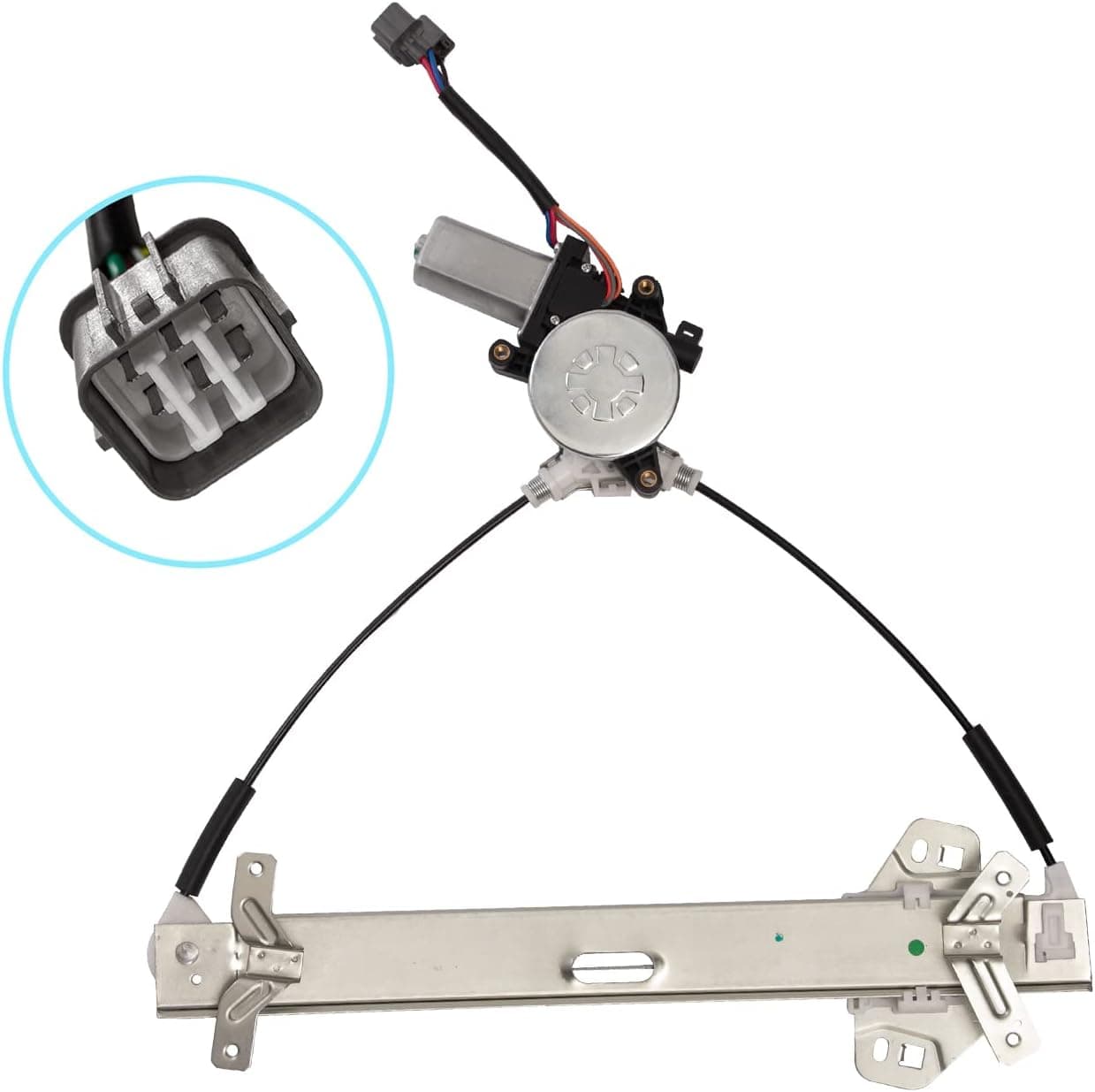TUCAREST 741-304 Front Left Power Window Lift Regulator With Motor Assembly for 2003-2007 Honda Accord (Coupe 2-Door Only)