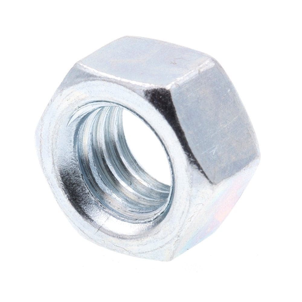 PrimeLine 9073449 Finished Hex Nuts 38 In16 A563 Grade A Zinc Plated Steel 50 Pack