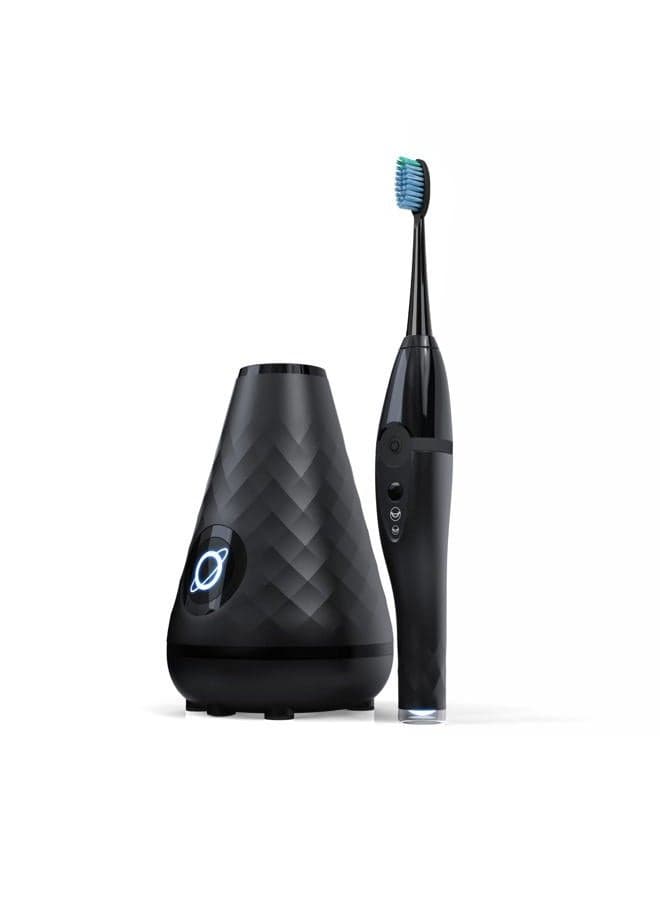 UV Sanitizing Sonic Toothbrush and Cleaning Station, Electric Toothbrush, Dual Speed Setting, Black