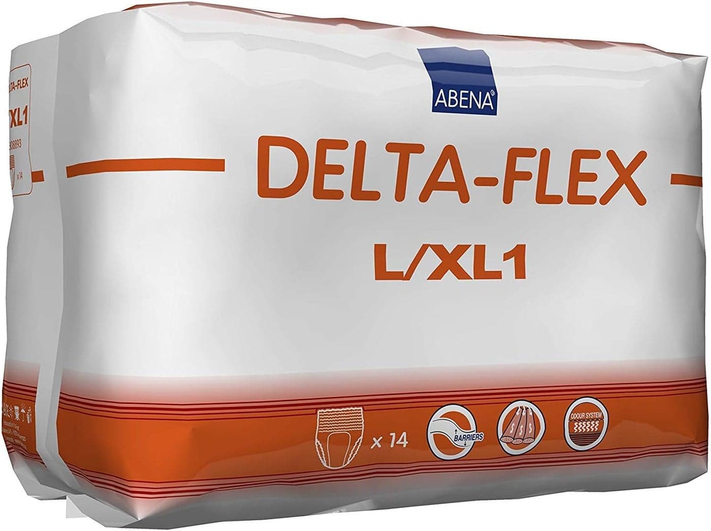 Abena Delta-Flex Protective Underwear, Level 1, (Small To Extra Large Sizes) Large/XL, 14 Count