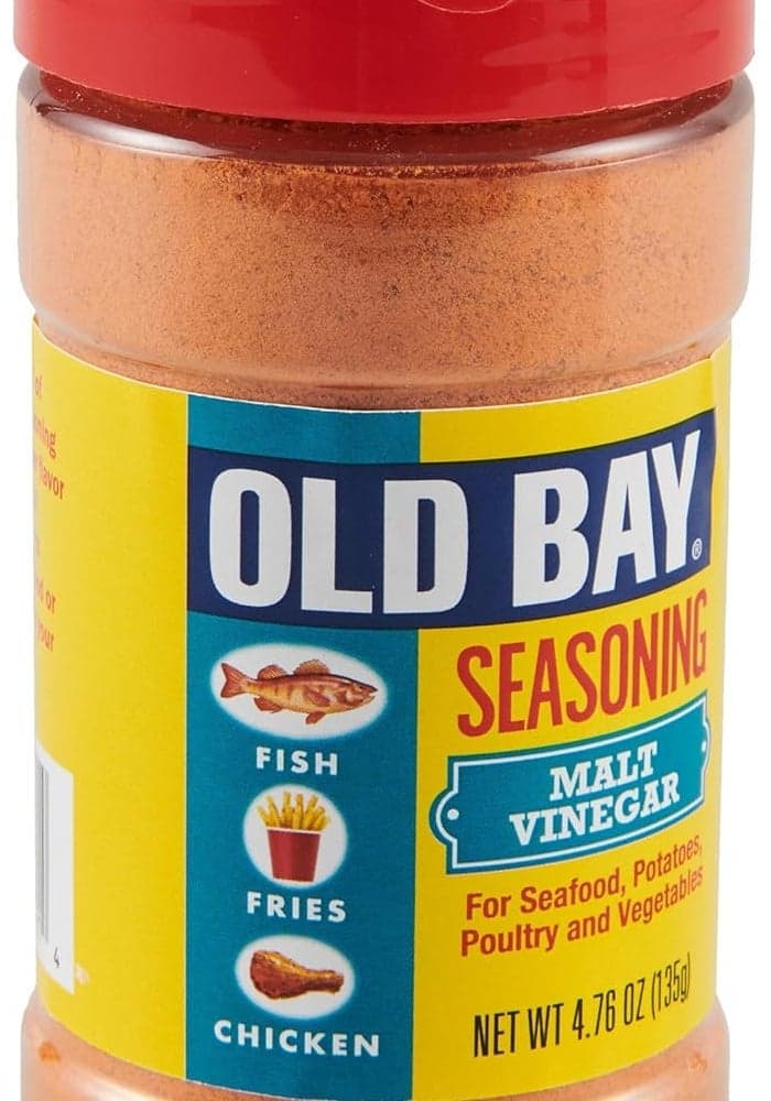 OLD BAY Seasoning with Malt Vinegar - Perfect for Fries, Wings, Seafood, and Vegetables - 4.76 oz