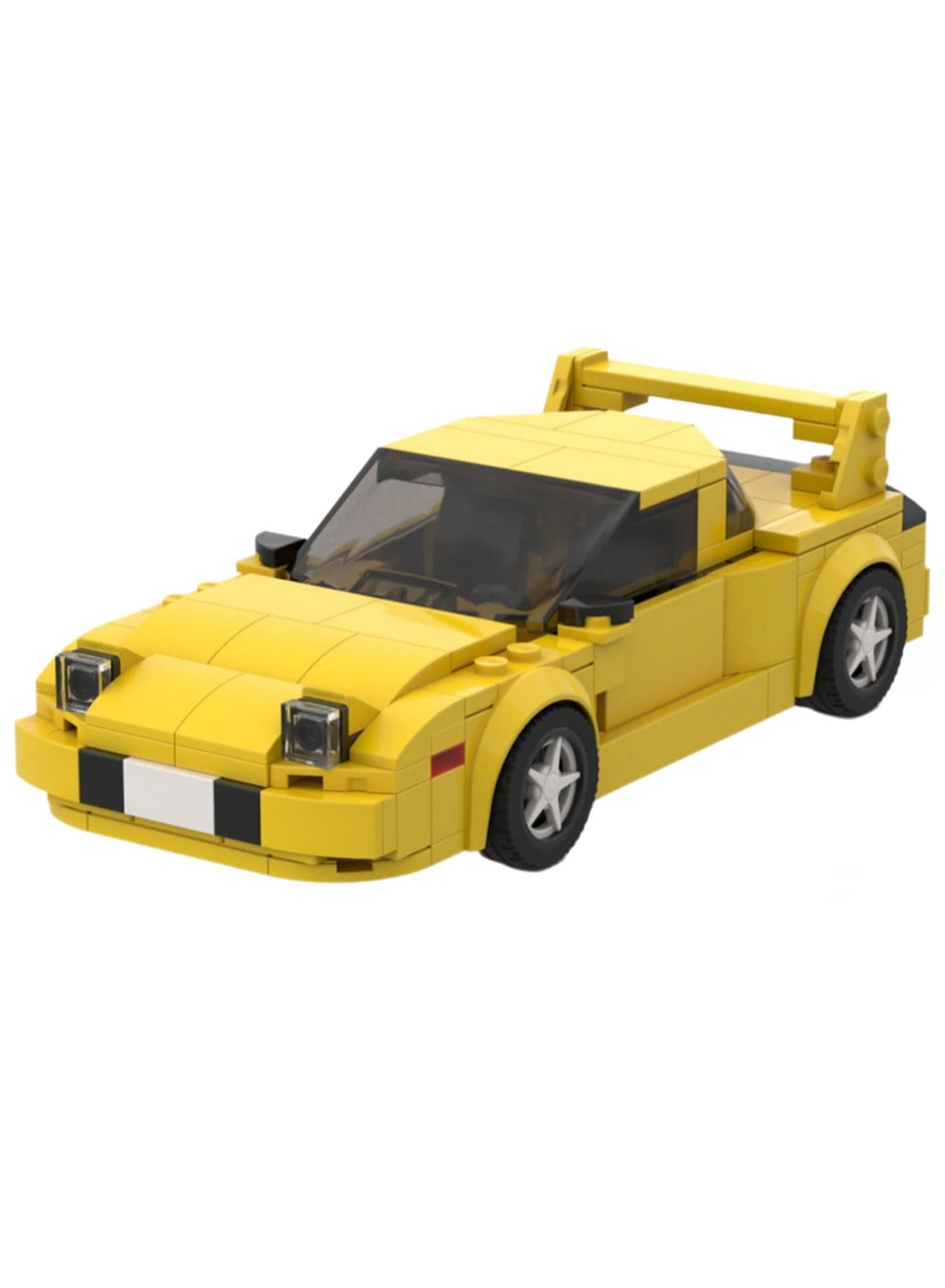 Children's Self-assembly Building Blocks To Assemble Small Particles Mazda Car Model