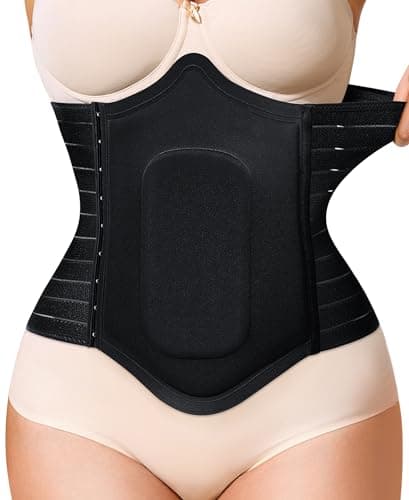 YERKOAD 360 Lipo Foam Post Surgery Ab Board Breathable Tummy Tuck Recovery Waist Cincher Abdominal Compression Board Black XLarge