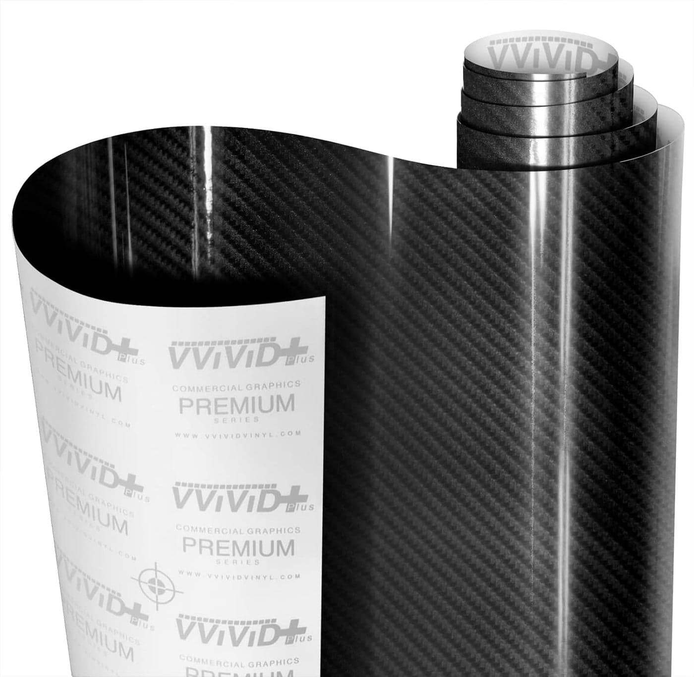 VVIVID® XPO Black Carbon Gloss 3ft x 5ft 3-Layer 3D Realistic Carbon Fiber Look Cast Vinyl Wrap