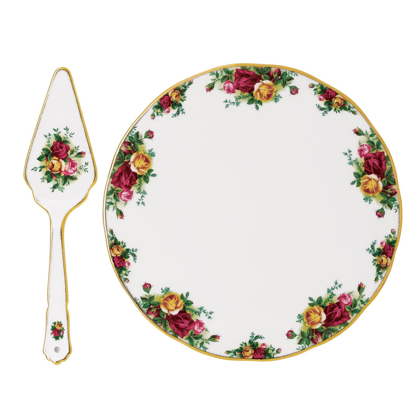 Royal Albert Old Country Roses Cake Plate Server