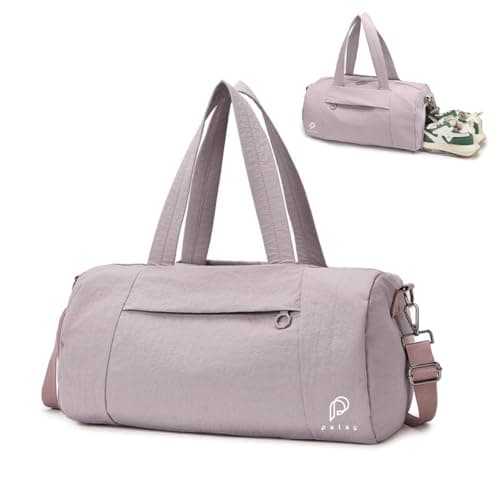 PALAY® Gym Bag for Women Travel Duffle Bag Dry Wet Separation with Independent Shoe Bags Nylon Waterproof and Scratch Resistant Traveling and Exercising Fitness