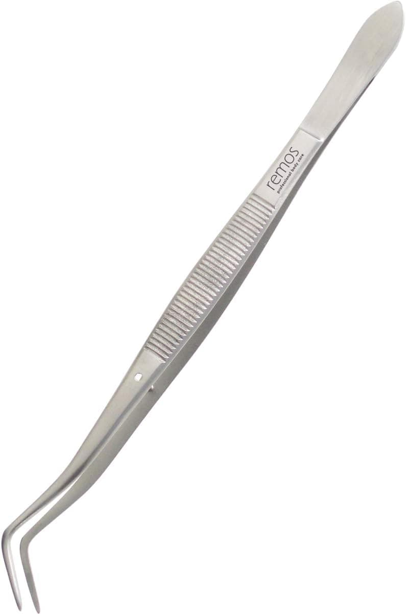 REMOS Tweezers Smooth gripping Area Curved Length 16 cm
