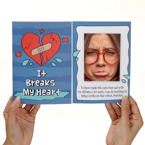 Oye Happy - Sorry Mirror Card - Apology Gift for Your Loved Ones/Boyfriend/Girlfriend/Husband/Wife