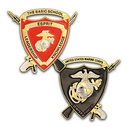 USMC Challenge Coin TBS The Basic School Challenge Coin Marine Corps Challenge Coin Unreal Detail Officially Licensed Designed by Marines for Marines