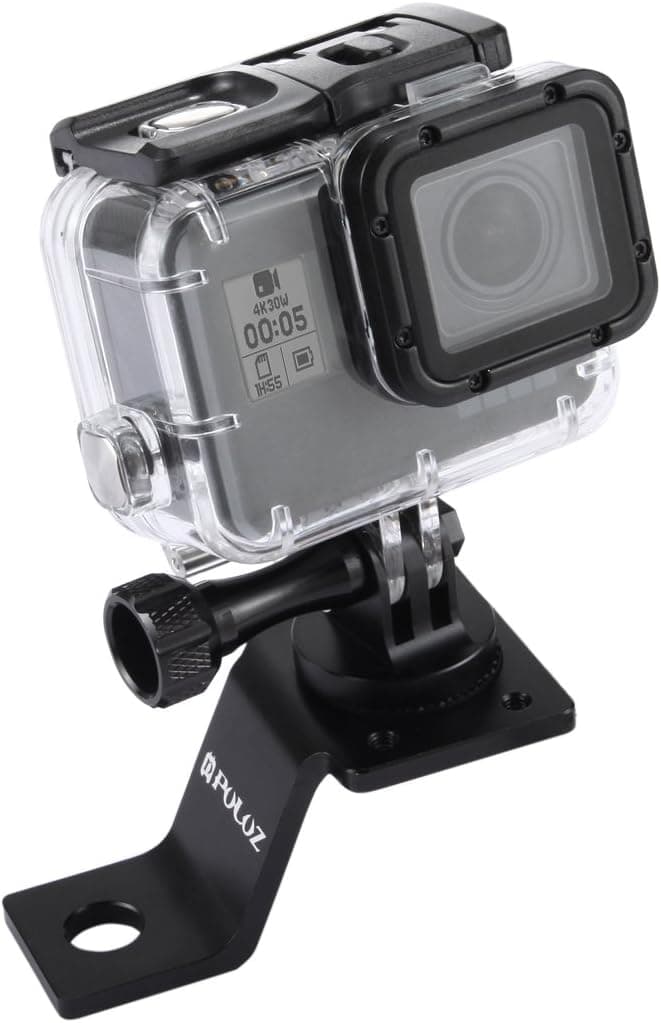PULUZ Motorcycle MirrorPinch Bolt Mount Fixed Metal Bike Holder Mount for DJI Osmo ActionGoPro Hero 7 Hero 6 Hero 5 Hero 4 Session Xiaoyi MiJia Sport Camera