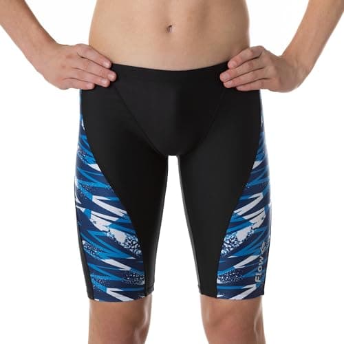 Flow Splice Jammer Swimsuits - Swim Jammers for Swimming in Boys Size 21 to 32 (Splash 25)