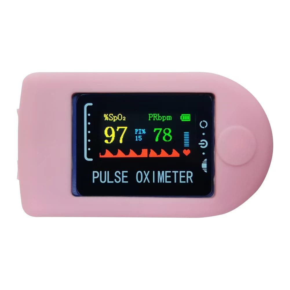 1Pc Pink Pulse Oximeter Fingertip CaseOximeter Case Compact Portable Soft Comfortable Stable Reliable Effective Protective Cover For Home Outdoor Health Monitors